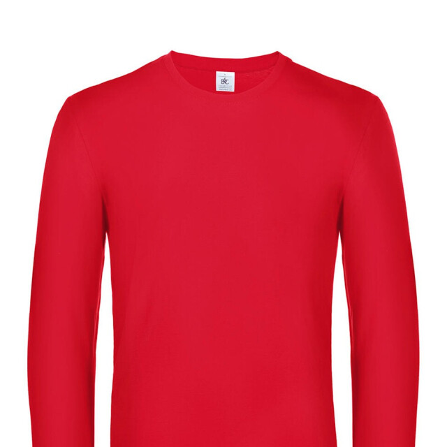 B and C Heren #e190 t-shirt met lange mouwen UTFK2970_red large
