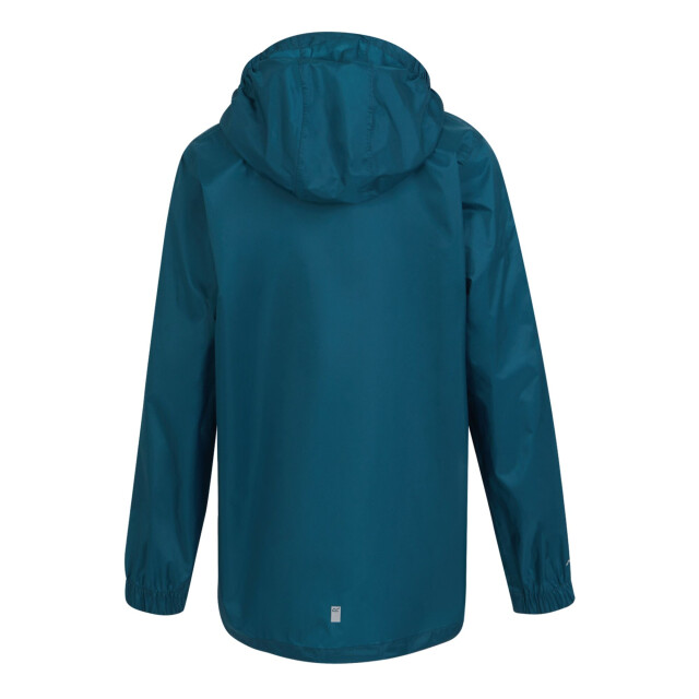 Regatta Groot buitenshuis kinderen/kinderen pakket it jasje iii waterdichte packaway zwart UTRG3209_moroccanblue large