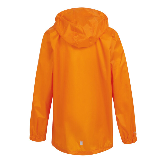 Regatta Groot buitenshuis kinderen/kinderen pakket it jasje iii waterdichte packaway zwart UTRG3209_persimmon large