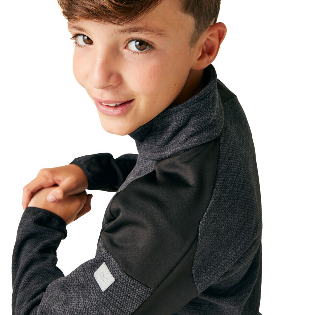 Regatta Kinder/kinder highton iii fleecejack UTRG10837_sealgreyblack large