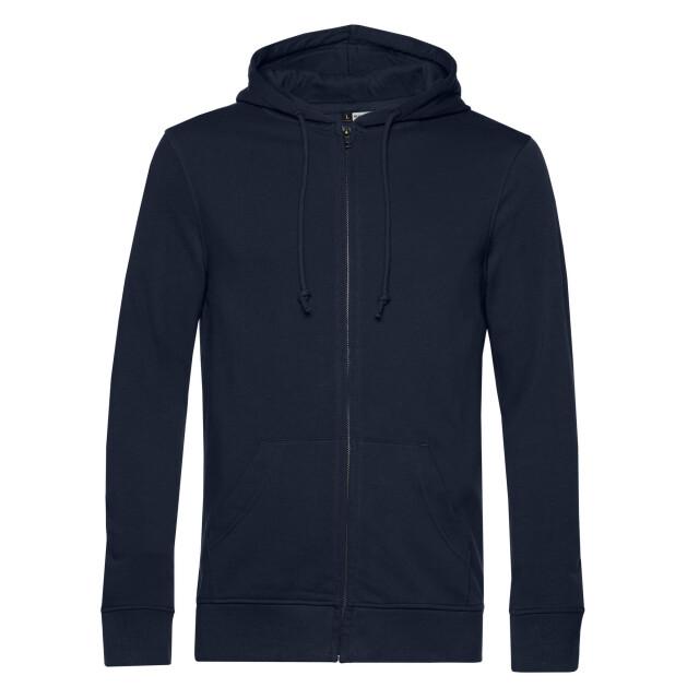 B and C Unisex inspire organic full zip hoodie voor volwassenen UTFK2961_navy large