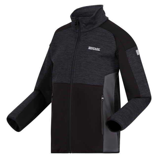 Regatta Kinder/kinder highton iii fleecejack UTRG10837_sealgreyblack large