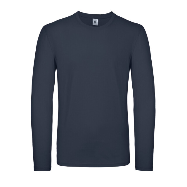 B and C Heren #e150 t-shirt met lange mouwen UTFK2966_navy large