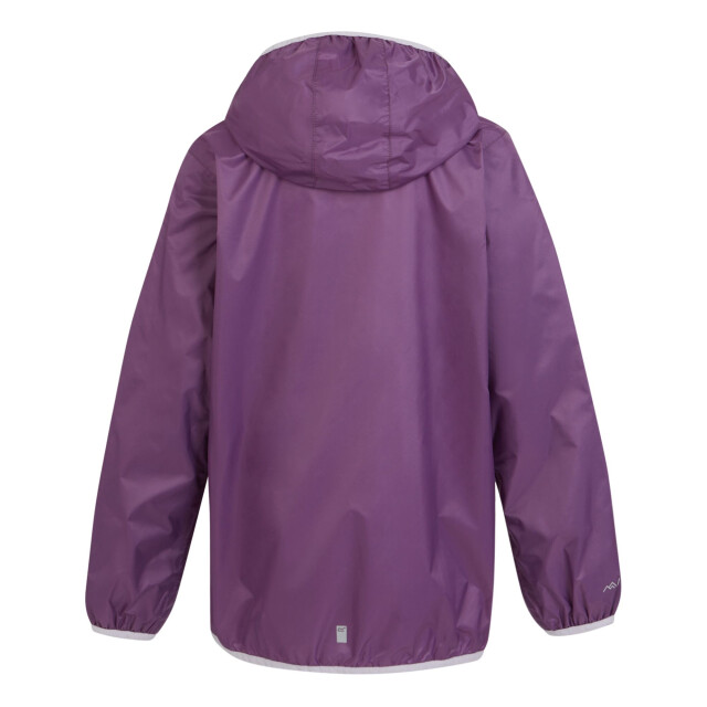 Regatta Groot buitenshuis kinderen/kinderen lever ii packaway rain jacket UTRG1885_sunsetpurple large