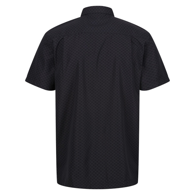 Regatta Heren overhemd met korte mouwen mindano viii diamond UTRG10816_blackash large