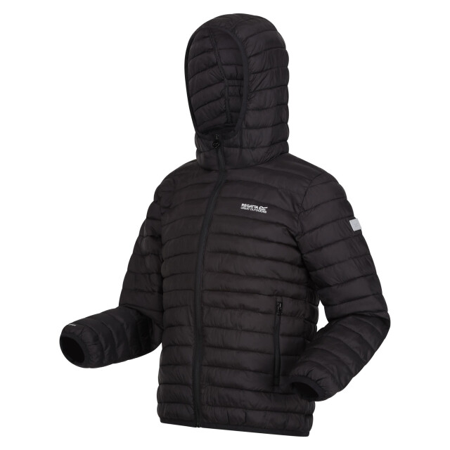 Regatta Childrens/kids hillpack ii gewatteerde jas met capuchon UTRG10829_pinkpotion large