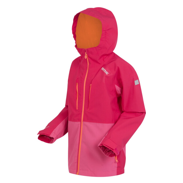 Regatta Kinder/kids highton v full zip hoodie UTRG10843_pinkpotionflamingopink large