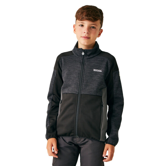 Regatta Kinder/kinder highton iii fleecejack UTRG10837_sealgreyblack large