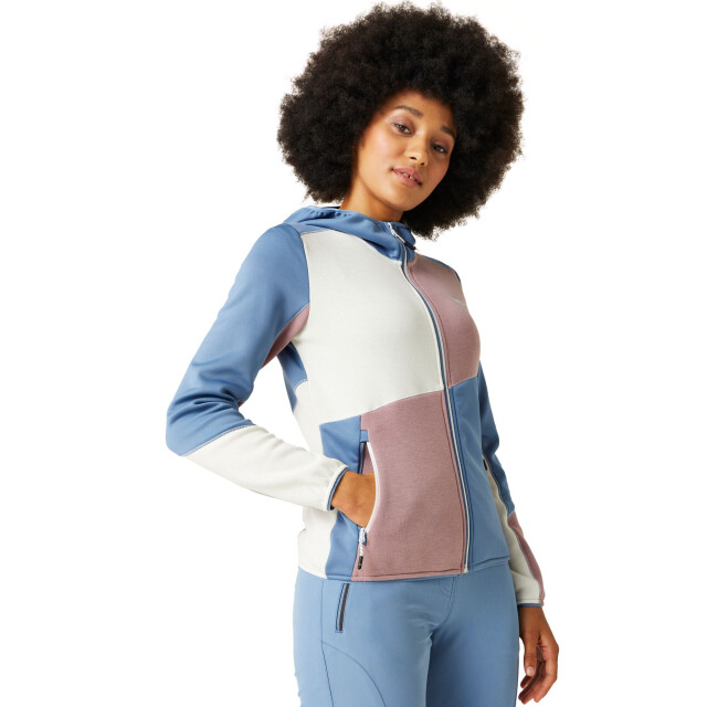 Regatta Dames walbury vii marl full zip fleecejack UTRG10821_coronetblueheather large