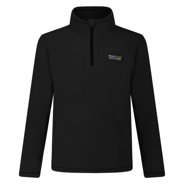Regatta Geweldige outdoors kinder hot shot ii half zip fleece hoodie UTRG1422_black large
