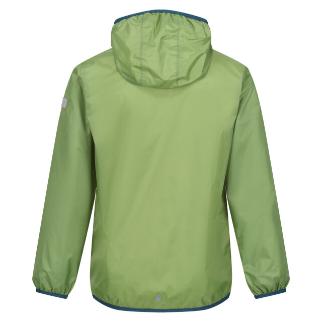 Regatta Groot buitenshuis kinderen/kinderen lever ii packaway rain jacket UTRG1885_piquantgreen large