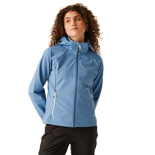Regatta Dames bourda zachte shell jas UTRG10790_coronetbluewhite large