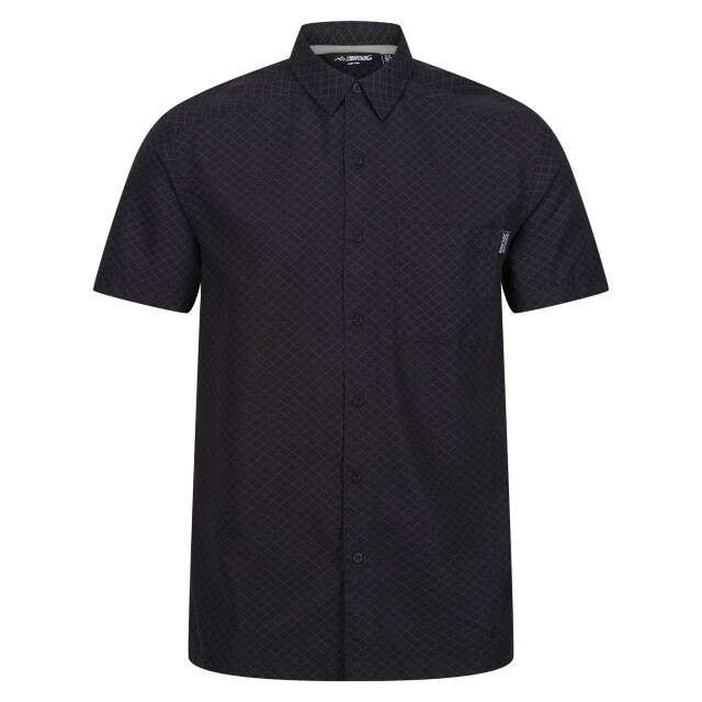 Regatta Heren overhemd met korte mouwen mindano viii diamond UTRG10816_blackash large