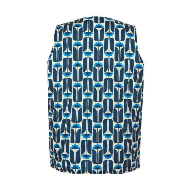 Regatta Dames orla kiely lang gewatteerd bloemen gilet UTRG10809_navy large
