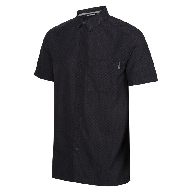 Regatta Heren overhemd met korte mouwen mindano viii diamond UTRG10816_blackash large