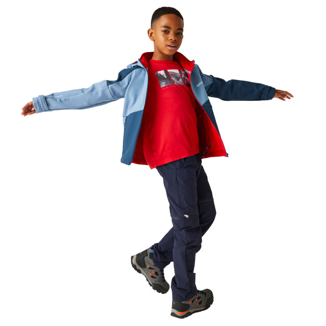 Regatta Soft shell jas kinderen/kinderen vii UTRG10798_coronetbluemoonlightdenim large