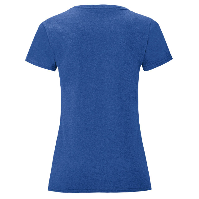 Fruit of the Loom Dames iconic heather t-shirt UTLT1500_heatherroyal large