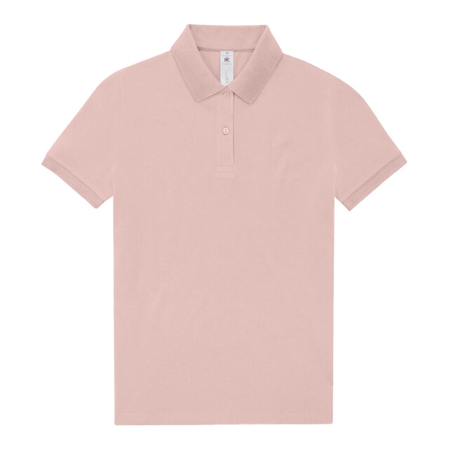 B and C Dames my polo 210 katoenen poloshirt UTFK2942_blushpink large