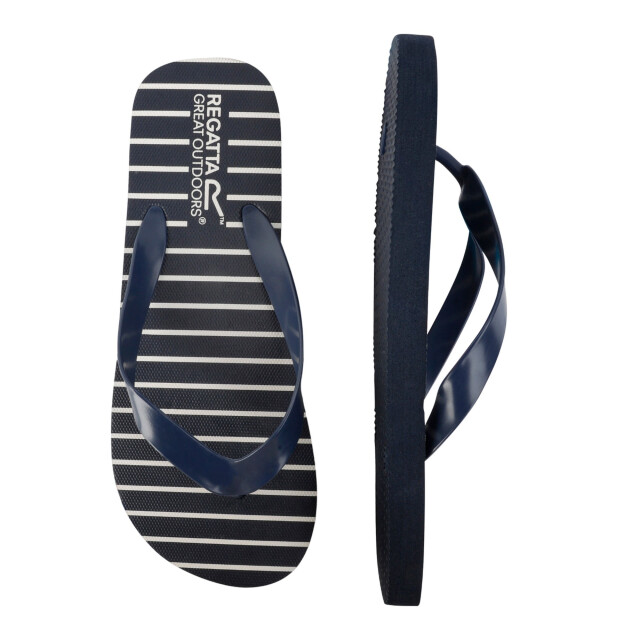 Regatta Dames bali stripe teenslippers UTRG10762_navy large