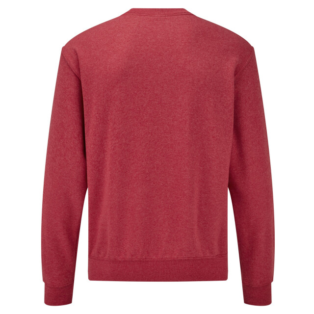 Fruit of the Loom Heren klassiek ingelegd sweatshirt UTFK2945_heatherred large