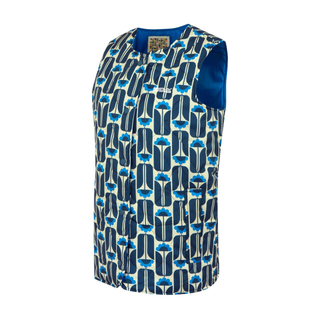 Regatta Dames orla kiely lang gewatteerd bloemen gilet UTRG10809_navy large