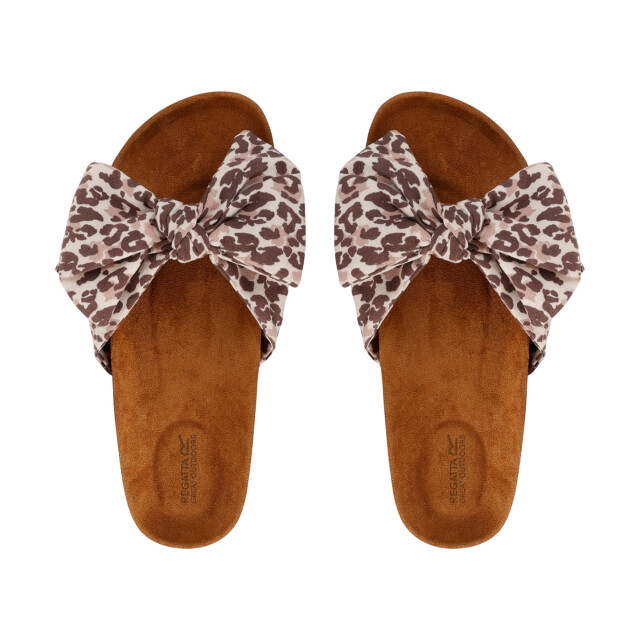 Regatta Dames ava luipaard strik sandalen UTRG10772_brown large