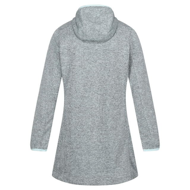 Regatta Dames bloomfield marl longline fleecejack UTRG10764_bleachedaquatahoeblue large