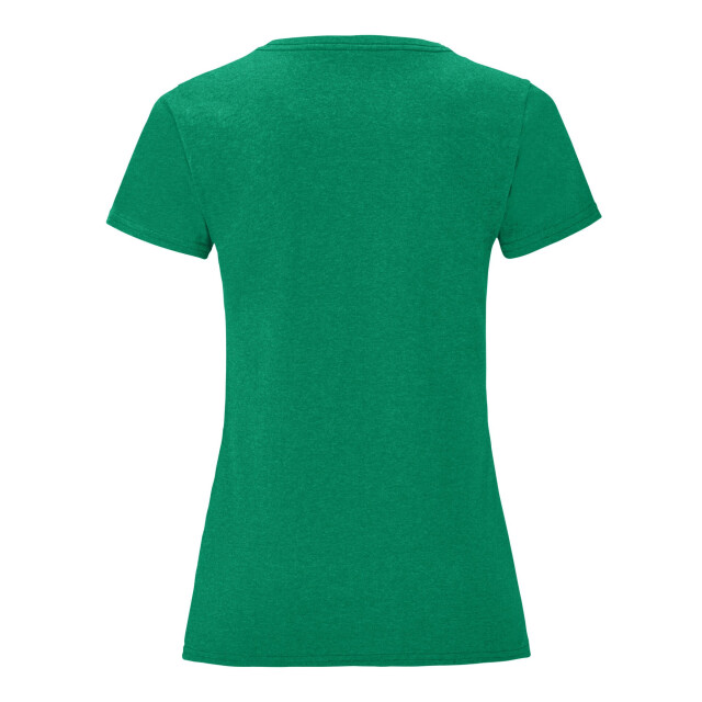 Fruit of the Loom Dames iconic heather t-shirt UTLT1500_heathergreen large