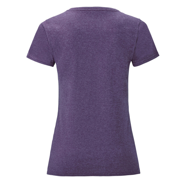 Fruit of the Loom Dames iconic heather t-shirt UTLT1500_heatherpurple large
