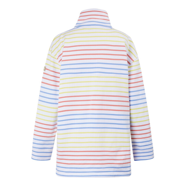 Regatta Dames bayletta sweatshirt met halve plooi UTRG10746_whitemulticoloured large