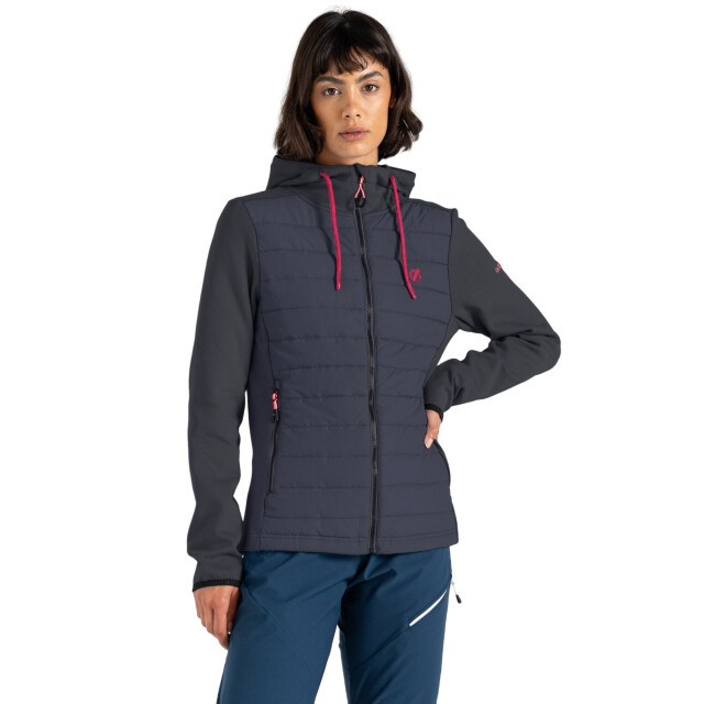 Dare2b Dames fleur east edit notion logo hybride jas UTRG10759_charcoalgreymarl large