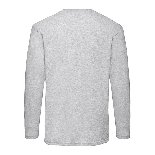 Fruit of the Loom Heren valueweight heather t-shirt met lange mouwen UTFK2916_heathergrey large
