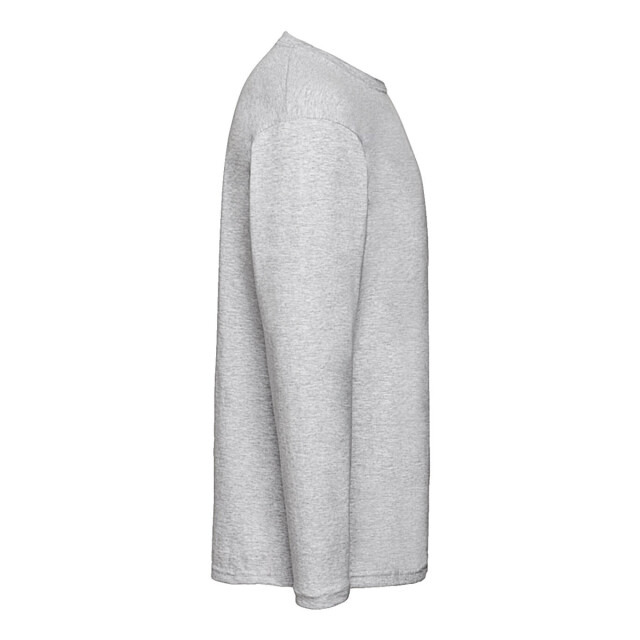 Fruit of the Loom Heren valueweight heather t-shirt met lange mouwen UTFK2916_heathergrey large
