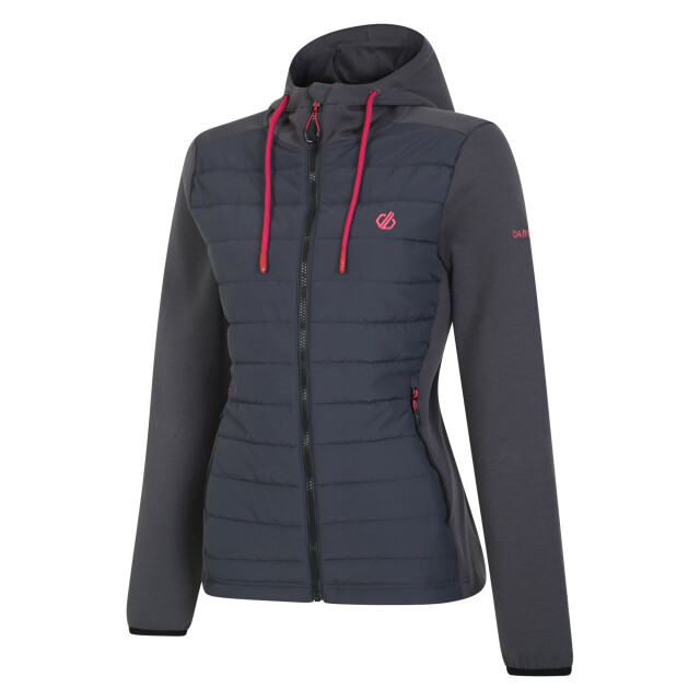 Dare2b Dames fleur east edit notion logo hybride jas UTRG10759_charcoalgreymarl large