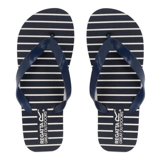 Regatta Dames bali stripe teenslippers UTRG10762_navy large