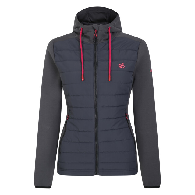 Dare2b Dames fleur east edit notion logo hybride jas UTRG10759_charcoalgreymarl large