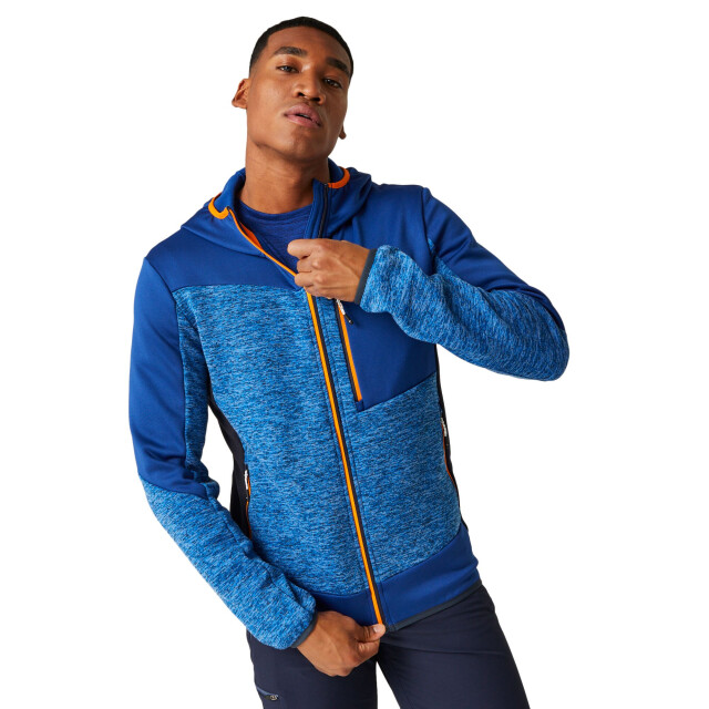 Regatta Heren cadford vi marl fleecejas met capuchon UTRG10719_oxfordbluenewroyal large