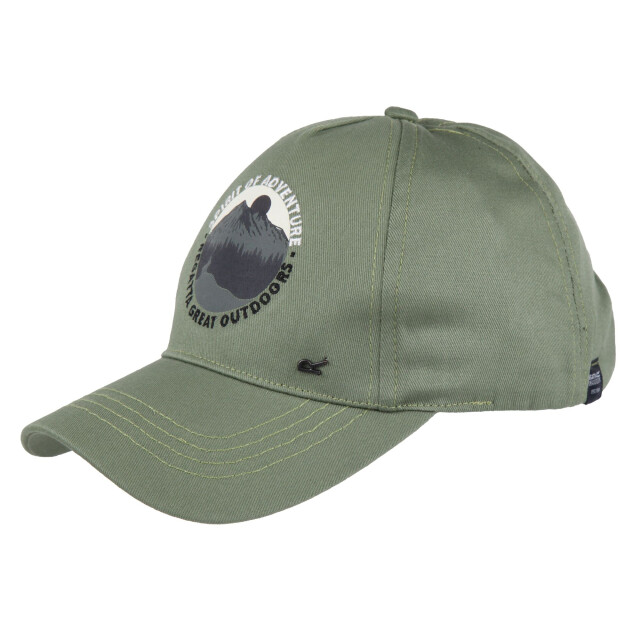 Regatta Kinderen/kids cuyler iii spirit of adventure baseball cap UTRG10720_agavegreen large