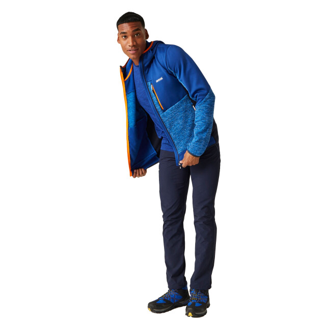 Regatta Heren cadford vi marl fleecejas met capuchon UTRG10719_oxfordbluenewroyal large