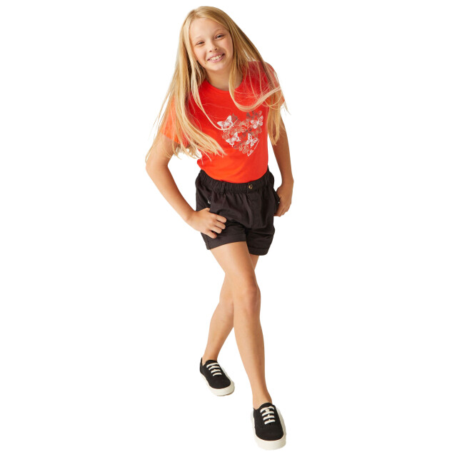 Regatta Kinderen/kinderen bosley vii vlinders t-shirt UTRG10699_satsuma large