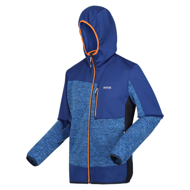 Regatta Heren cadford vi marl fleecejas met capuchon UTRG10719_oxfordbluenewroyal large