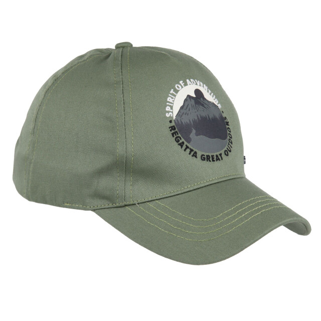 Regatta Kinderen/kids cuyler iii spirit of adventure baseball cap UTRG10720_agavegreen large