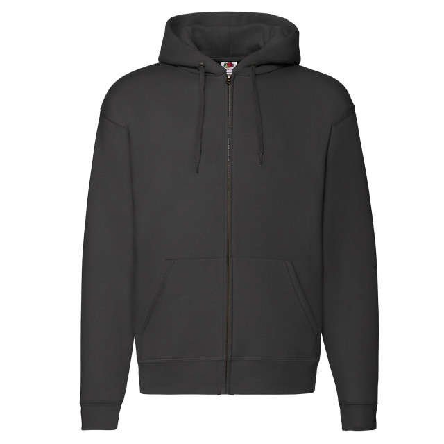 Fruit of the Loom Heren premium full zip hoodie UTFK2896_black large