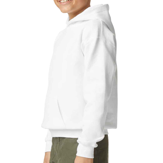 Gildan Kinder/kids softstyle effen midwicht fleece hoodie UTFK2908_white large
