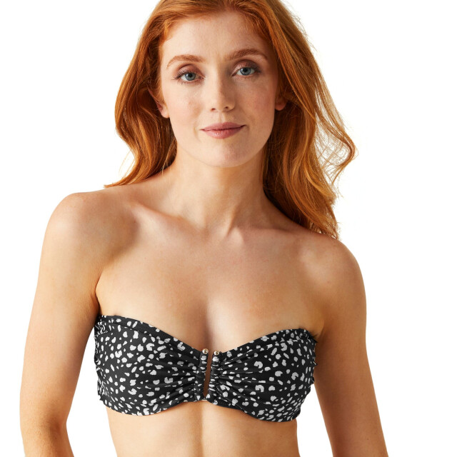 Regatta Dames aceana iii polka dot bikini top UTRG10650_blackwhite large