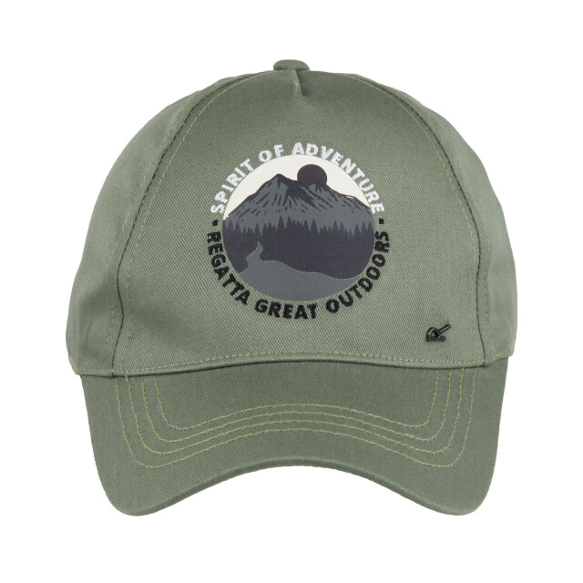 Regatta Kinderen/kids cuyler iii spirit of adventure baseball cap UTRG10720_agavegreen large