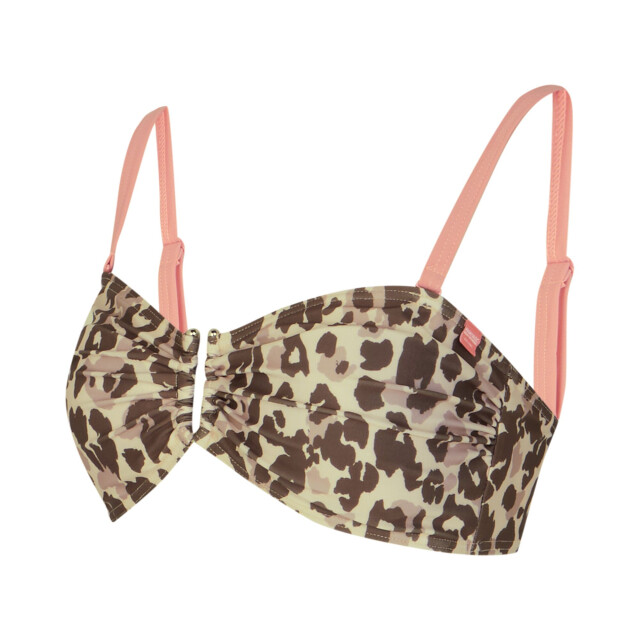 Regatta Dames aceana iii luipaardprint bikinitop UTRG10669_beigebrown large