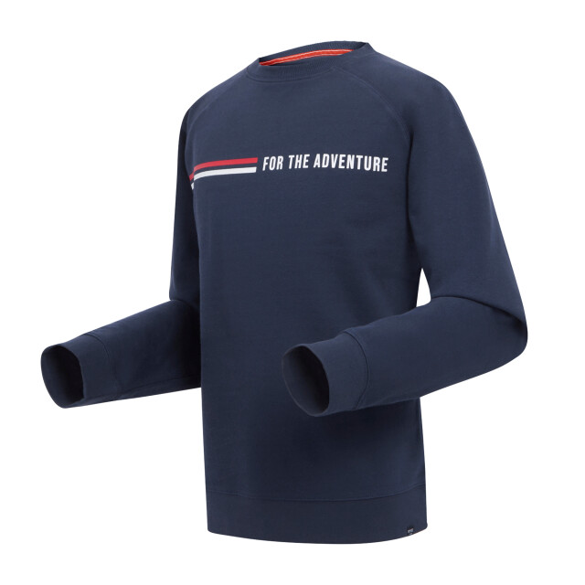 Regatta Heren nithsdale stripe crew neck sweatshirt UTRG10640_navy large