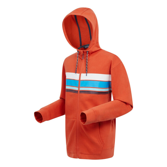 Regatta Heren shorebay ii full zip hoodie UTRG10643_rustyorange large