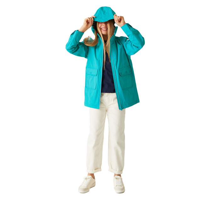 Regatta Kinderen/kinderen beylina waterdichte jas UTRG10657_tahoeblue large